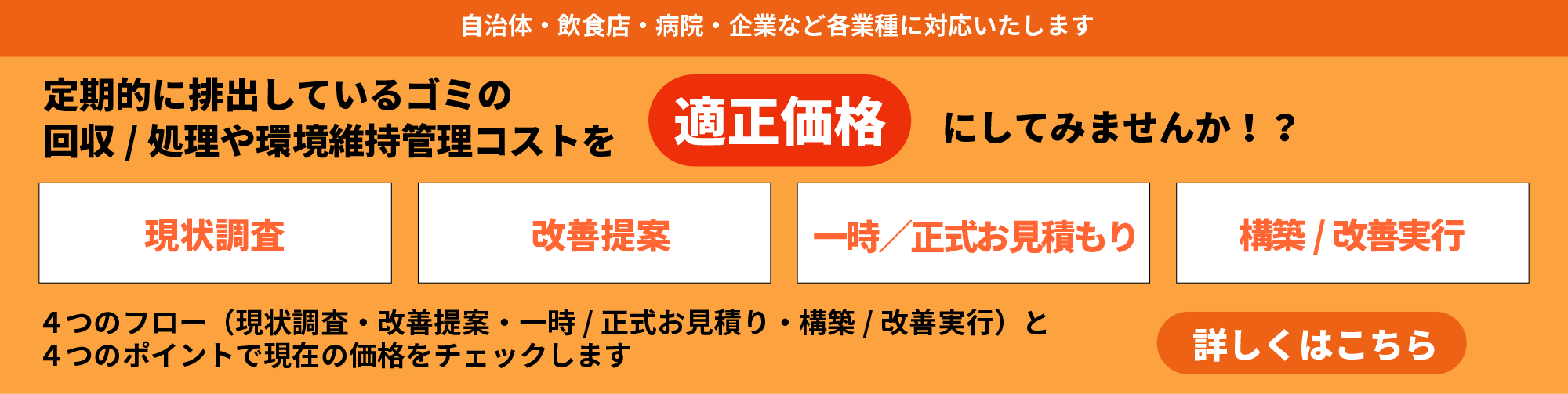 ゴミの定期回収費用を適正価格にしませんか？